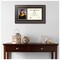 ArtToFrames 8.5x11 inch Diploma Frame with 6" x 8" Inch Image Opening - Framed with Black and Gold Mats, Comes with Regular Acrylic and Sawtooth Hanger for Wall Hanging (DT-8.5x11)